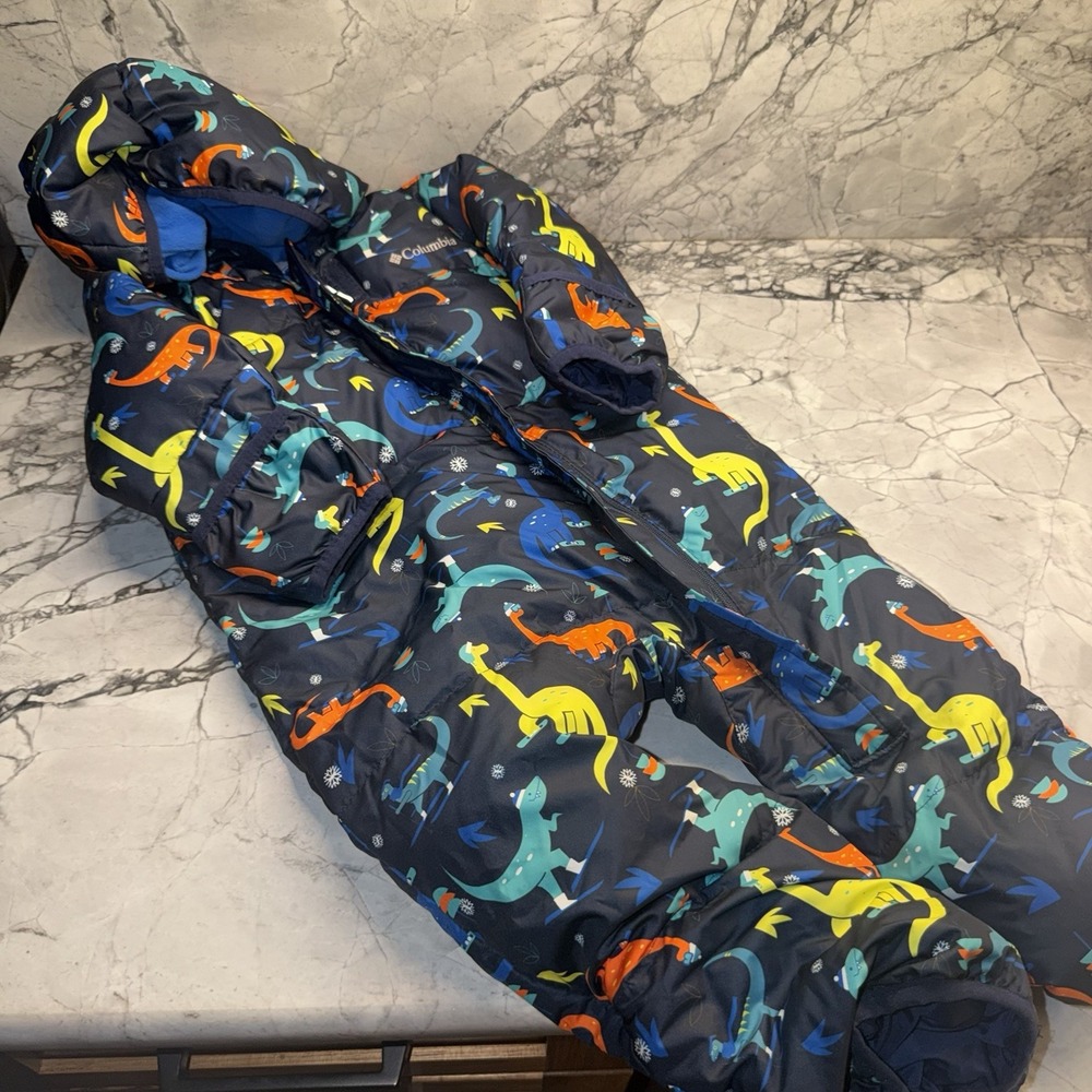 Columbia Baby Boys 18-24 Months Dinosaurs One Pc Snowsuit Bunting